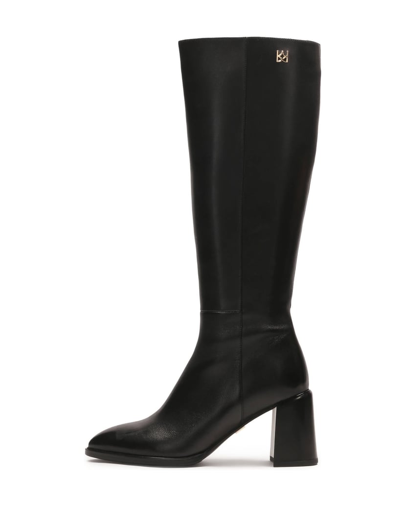 Kazar-Schwarze-Stöckelschuhe-aus-Leder-schwarz