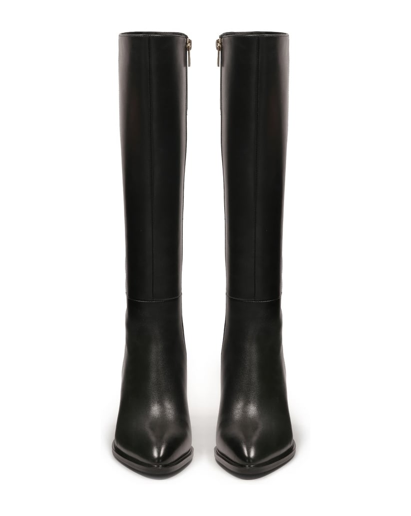 Kazar-Schwarze-Stöckelschuhe-aus-Leder-schwarz