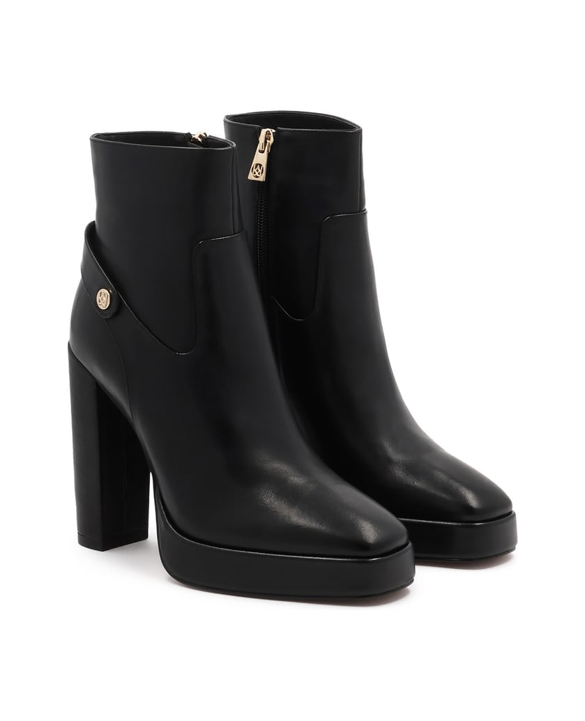 Kazar-Schwarze-Stiefel-mit-Pfosten-und-Plateau-schwarz