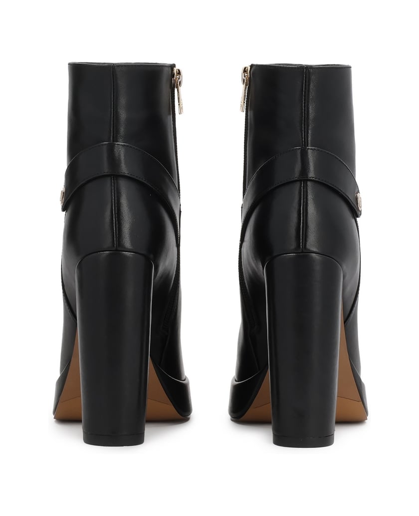 Kazar-Schwarze-Stiefel-mit-Pfosten-und-Plateau-schwarz