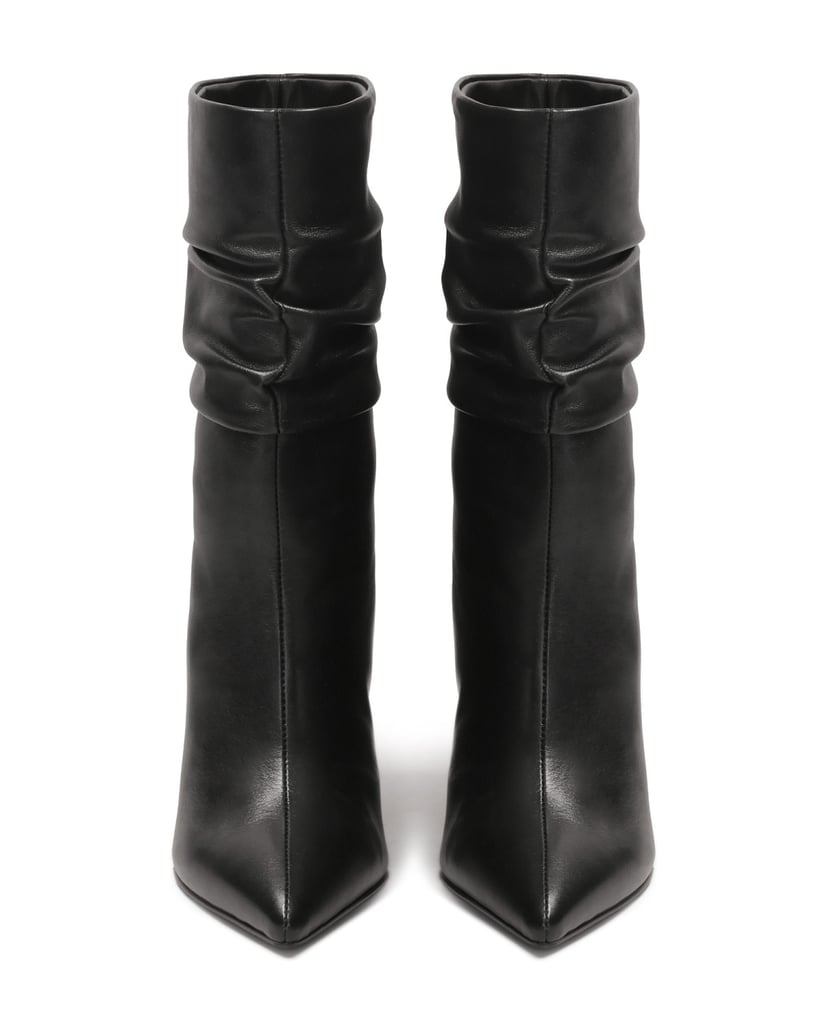 Kazar-Elegante-schwarze-Stiefel-mit-faltigem-Schaft-schwarz