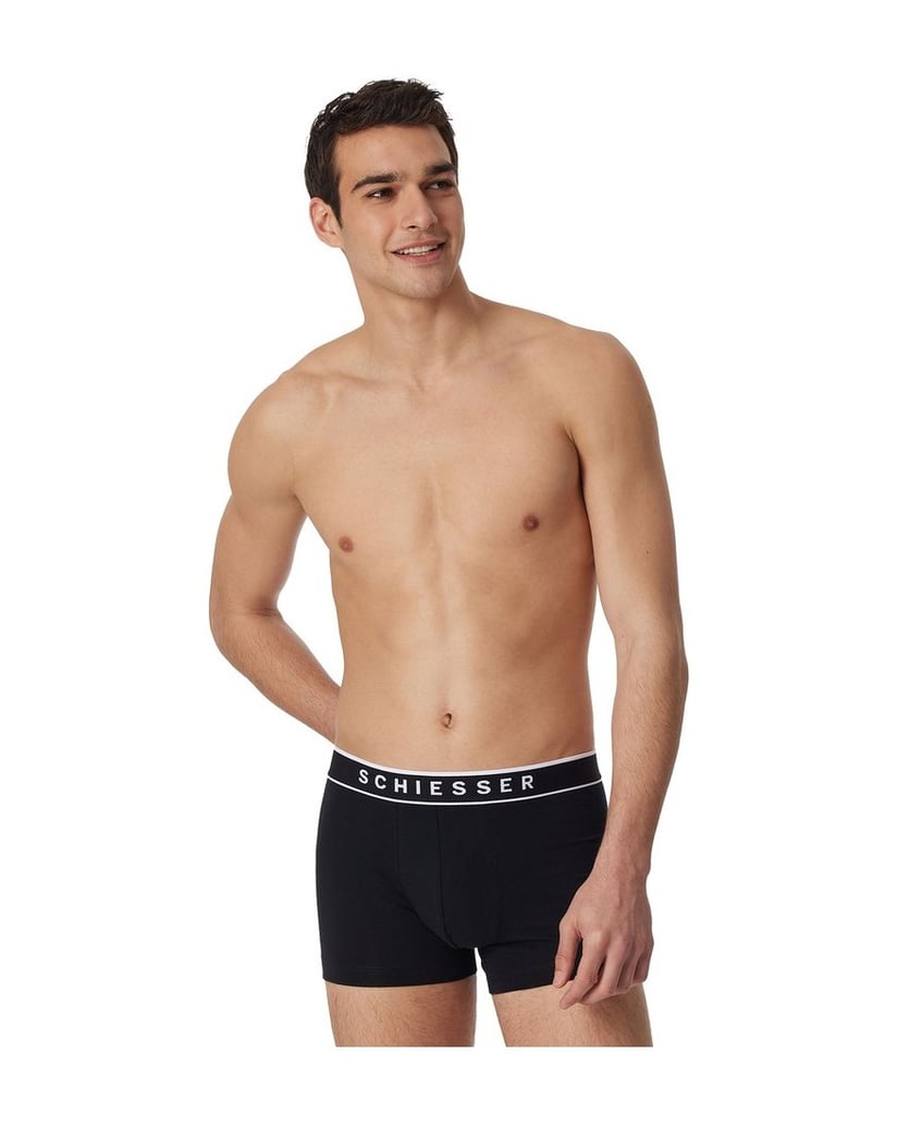 SCHIESSER-Herren-Boxershort-3er-Pack-3PACK-Shorts-schwarz