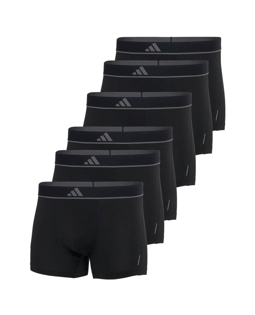 Adidas-Herren-Boxershort-6er-Pack-Trunks-Active-Micro-Flex-Eco-6P-schwarz