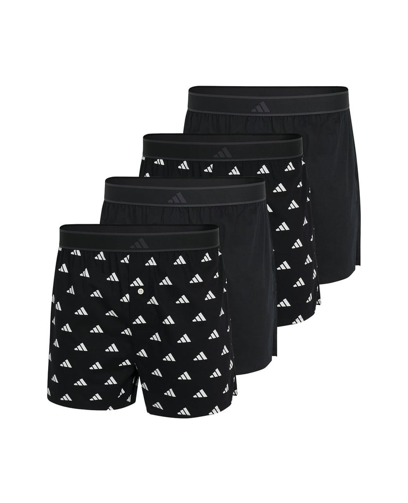 Adidas-Herren-Web-Boxershorts-4er-Pack-weiss