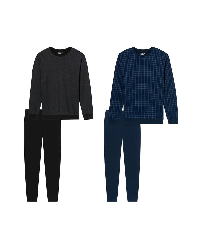 Uncover-by-Schiesser-Herren-Pyjama-blau-