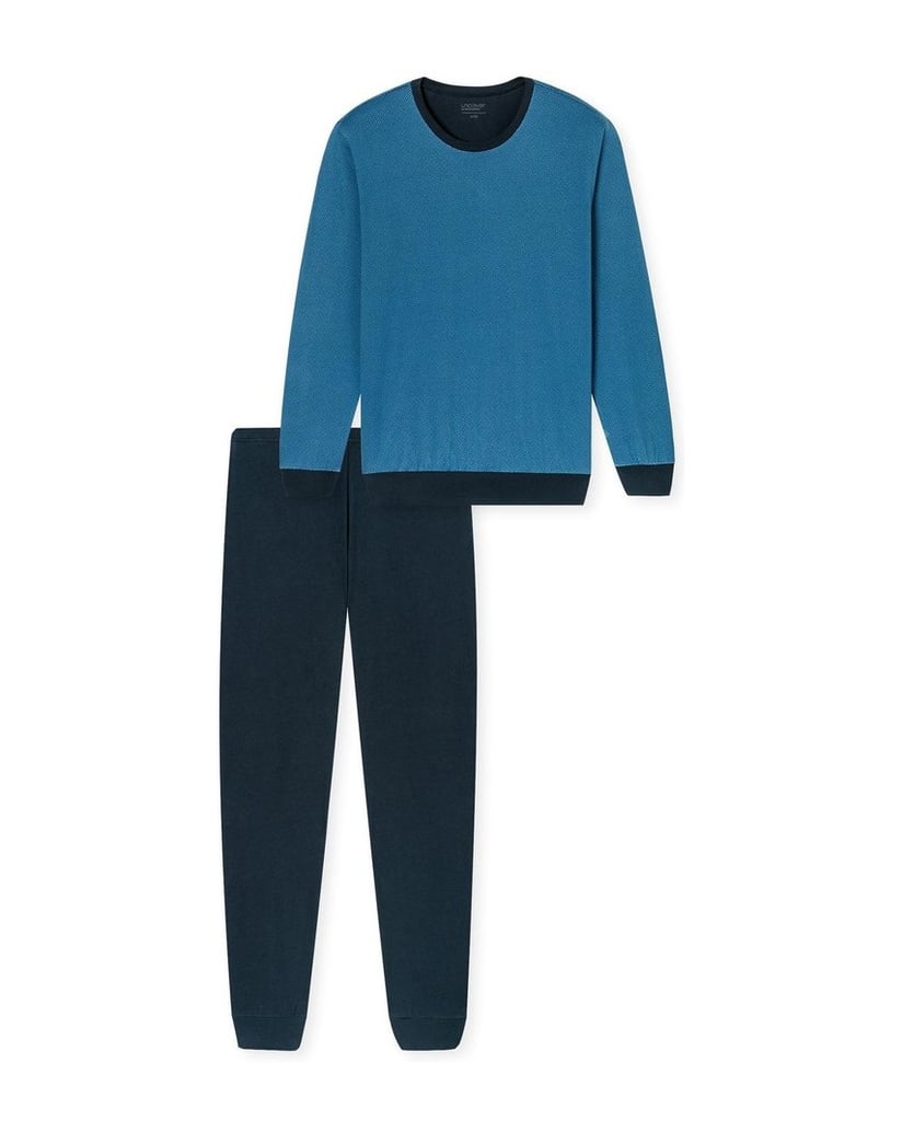 Uncover-by-Schiesser-Herren-Pyjama-blau-