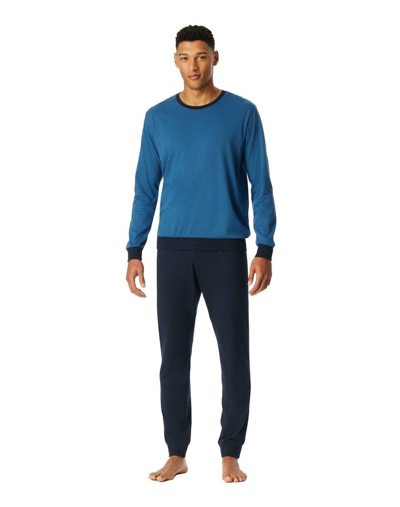 Uncover-by-Schiesser-Herren-Pyjama-blau-