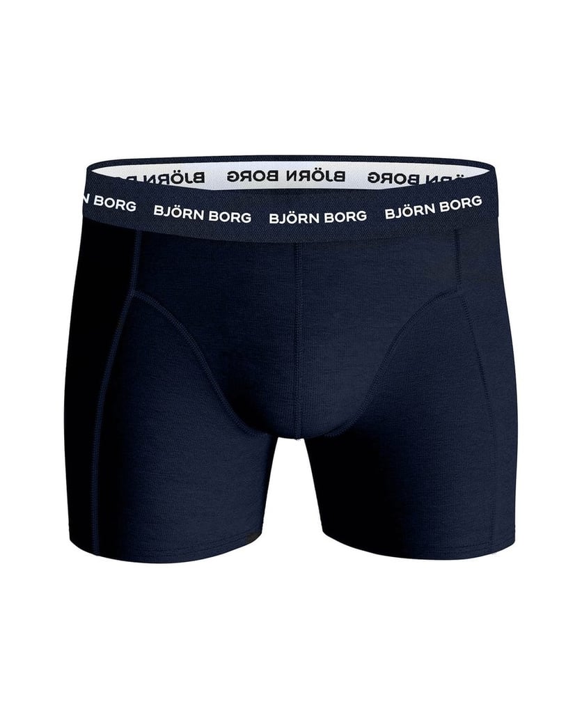 Björn-Borg-Herren-Boxershort-3er-Pack-Cotton-Stretch-Boxer-Trunks-3P-blau-