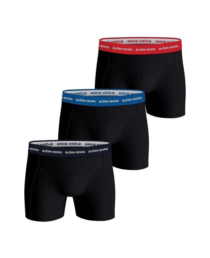 Björn-Borg-Herren-Boxershort-3er-Pack-Cotton-Stretch-Boxer-Trunks-3P-blau-