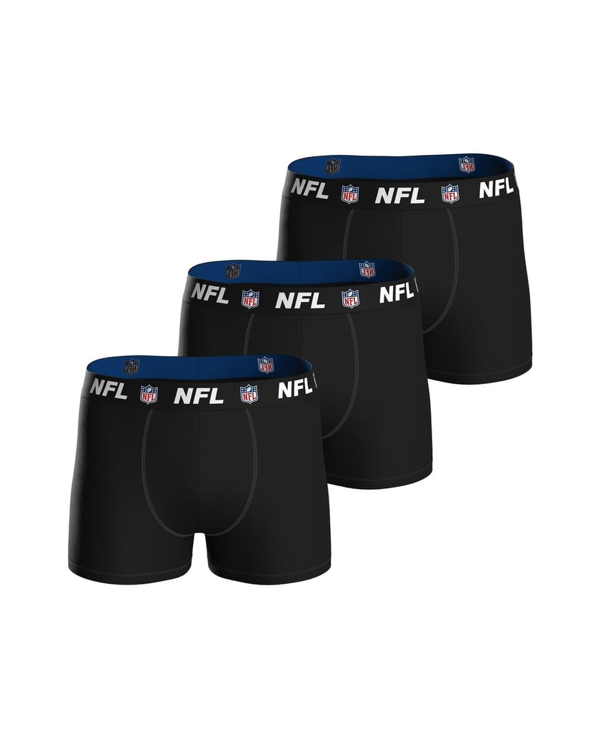 NFL-Herren-Boxershort-3er-Pack-NFL-SHIELD-3pk-Boxers-schwarz