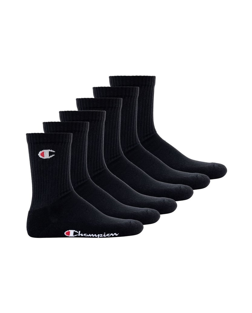 Champion-Unisex-Socken-6er-Pack-schwarz