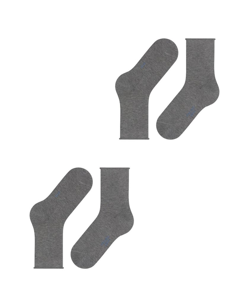 Falke-Damen-Socken-2er-Pack-FALKE-Happy-DP-SO-grau