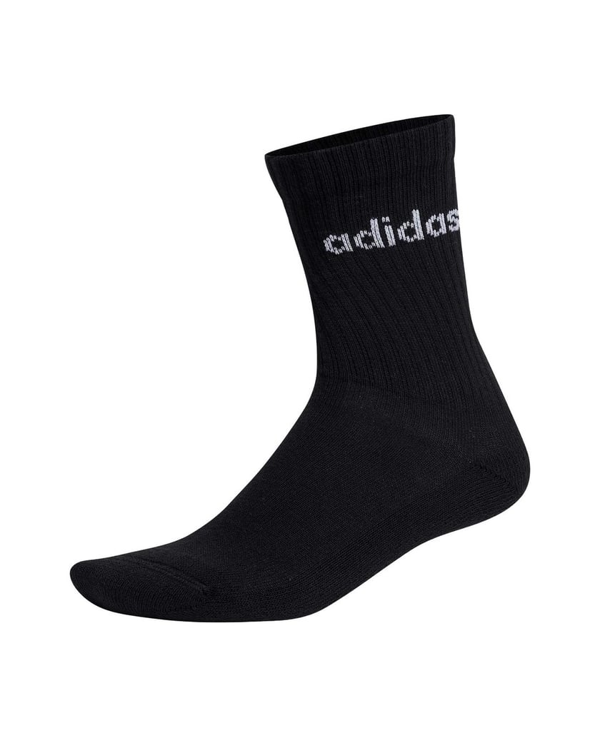 Adidas-Unisex-Socken-3er-Pack-Linear-Crew-Cushioned-schwarz