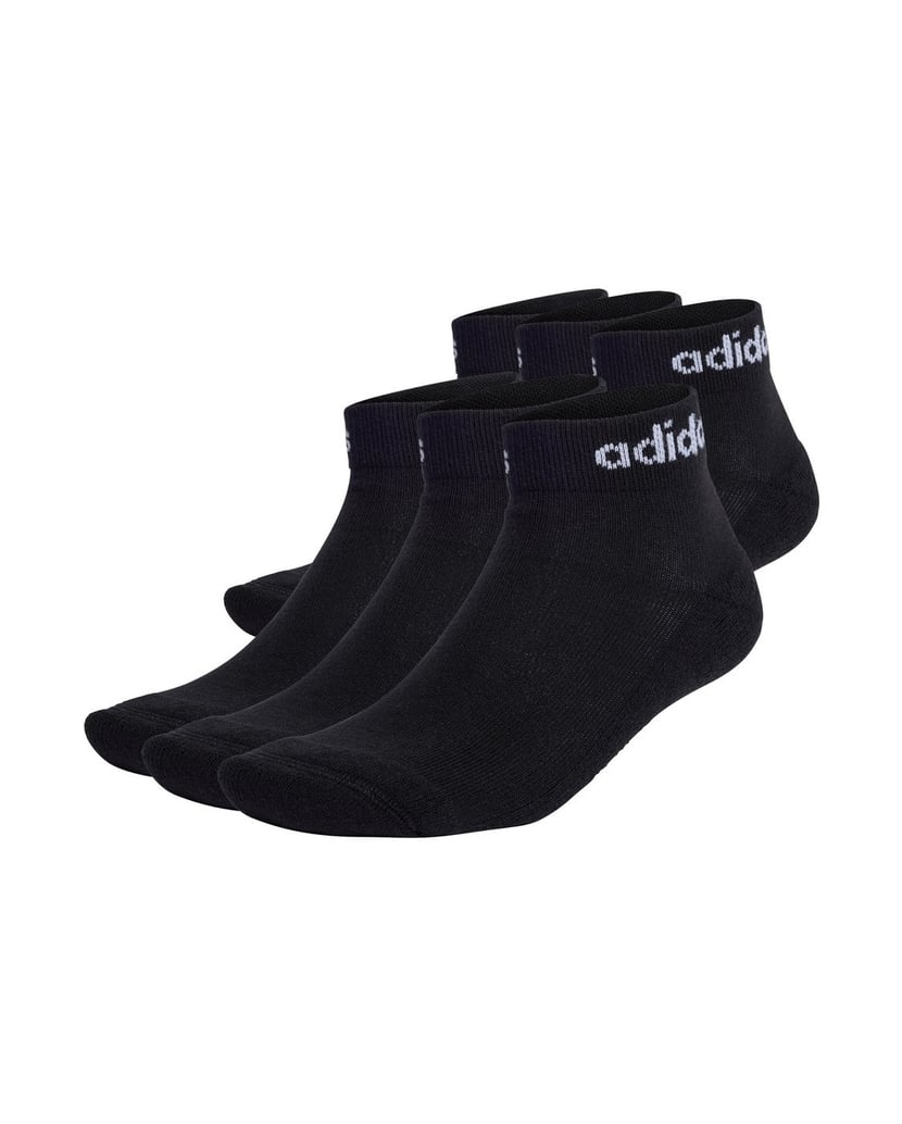 Adidas-Unisex-Socken-6er-Pack-Linear-Cushioned-Ankle-schwarz
