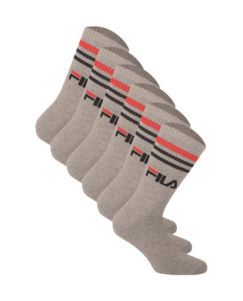 Fila-Unisex-Socken-6er-Pack-schwarz