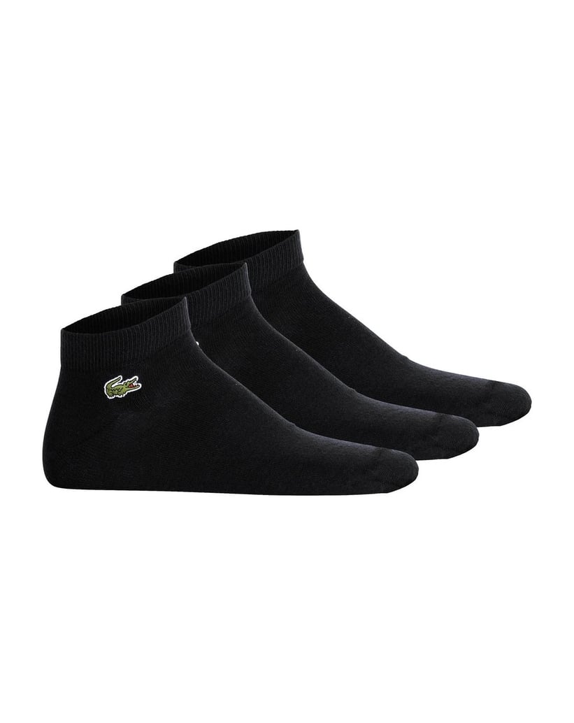 LACOSTE-Unisex-Socken-3er-Pack-schwarz