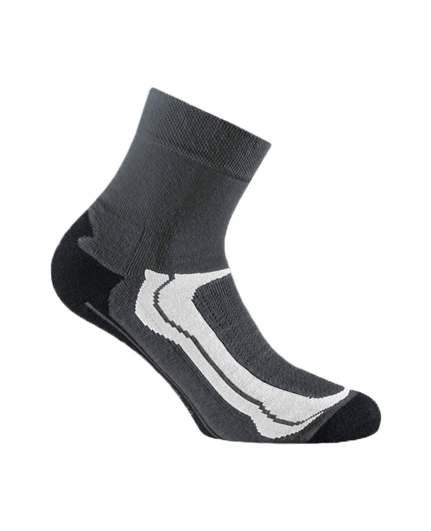 Rohner-basic-Unisex-Socken-2er-Pack-Basic-Quarter-Sport-grau