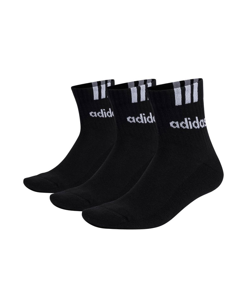 Adidas-Unisex-Socken-3er-Pack-Cushioned-3S-Linear-schwarz