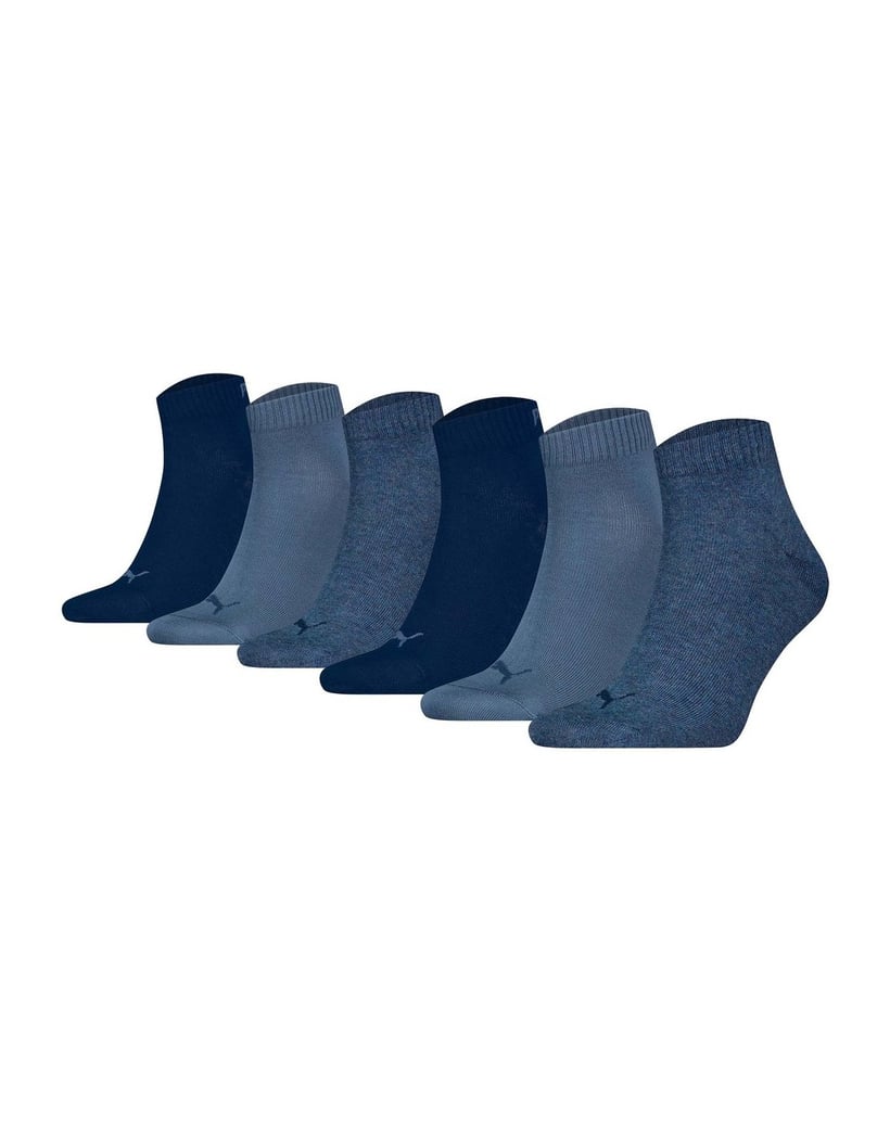 Puma-Unisex-Socken-6er-Pack-Quarter-Plain-ECOM-6P-schwarz