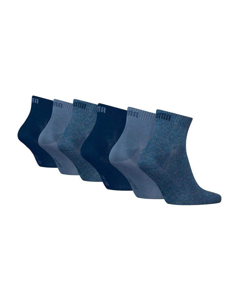 Puma-Unisex-Socken-6er-Pack-Quarter-Plain-ECOM-6P-schwarz