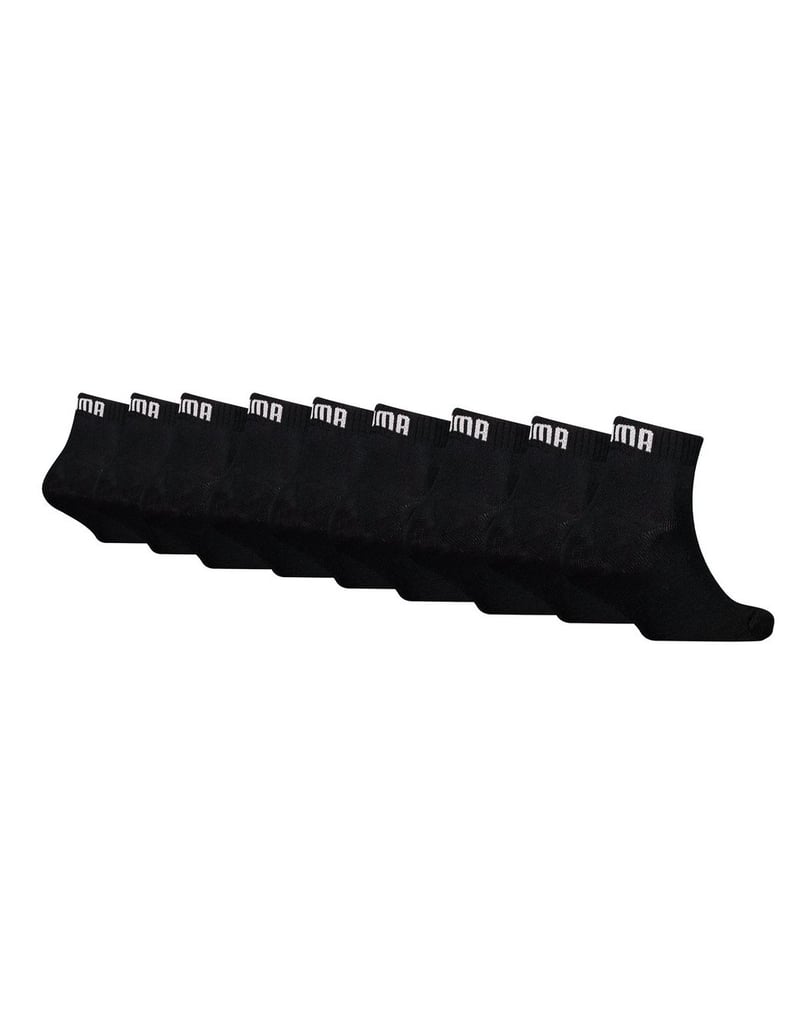 Puma-Unisex-Socken-9er-Pack-Plain-Quarter-ECOM-9P-schwarz