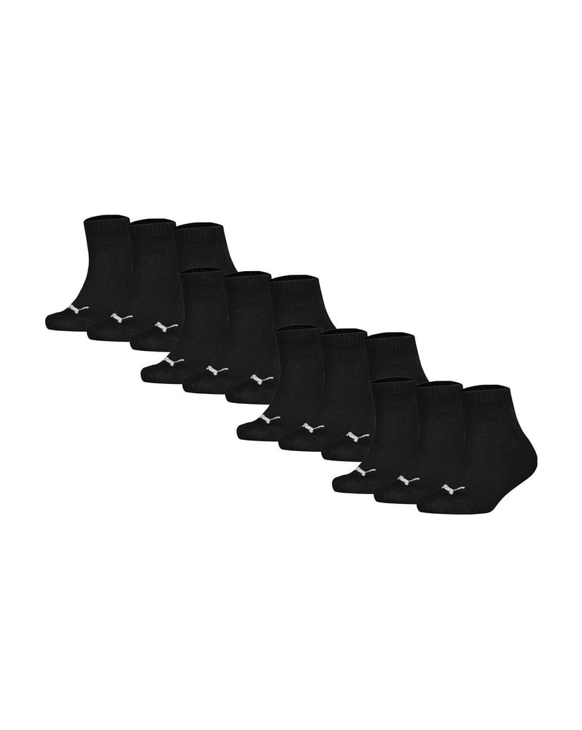 Puma-Unisex-Socken-12er-Pack-Plain-Quarter-12P-schwarz