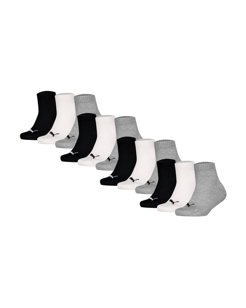 Puma-Unisex-Socken-12er-Pack-Plain-Quarter-12P-schwarz