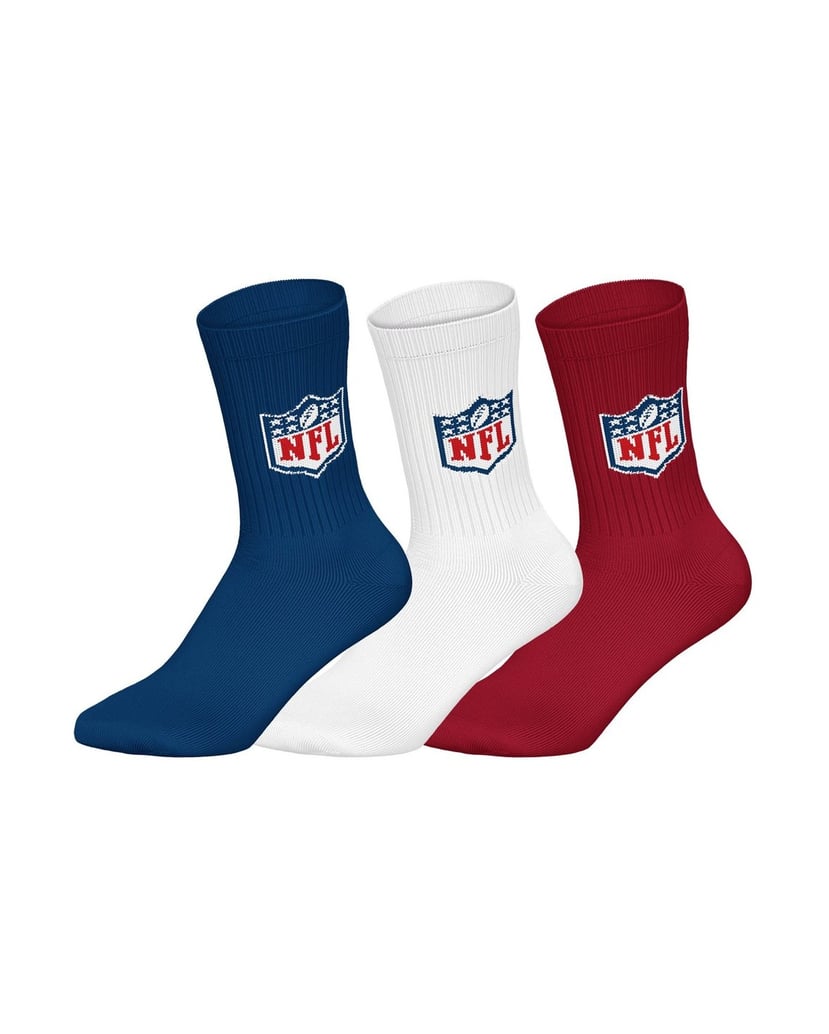 NFL-Unisex-Socken-3er-Pack-NFL-SHIELD-3Pack-Crew-Socks-schwarz