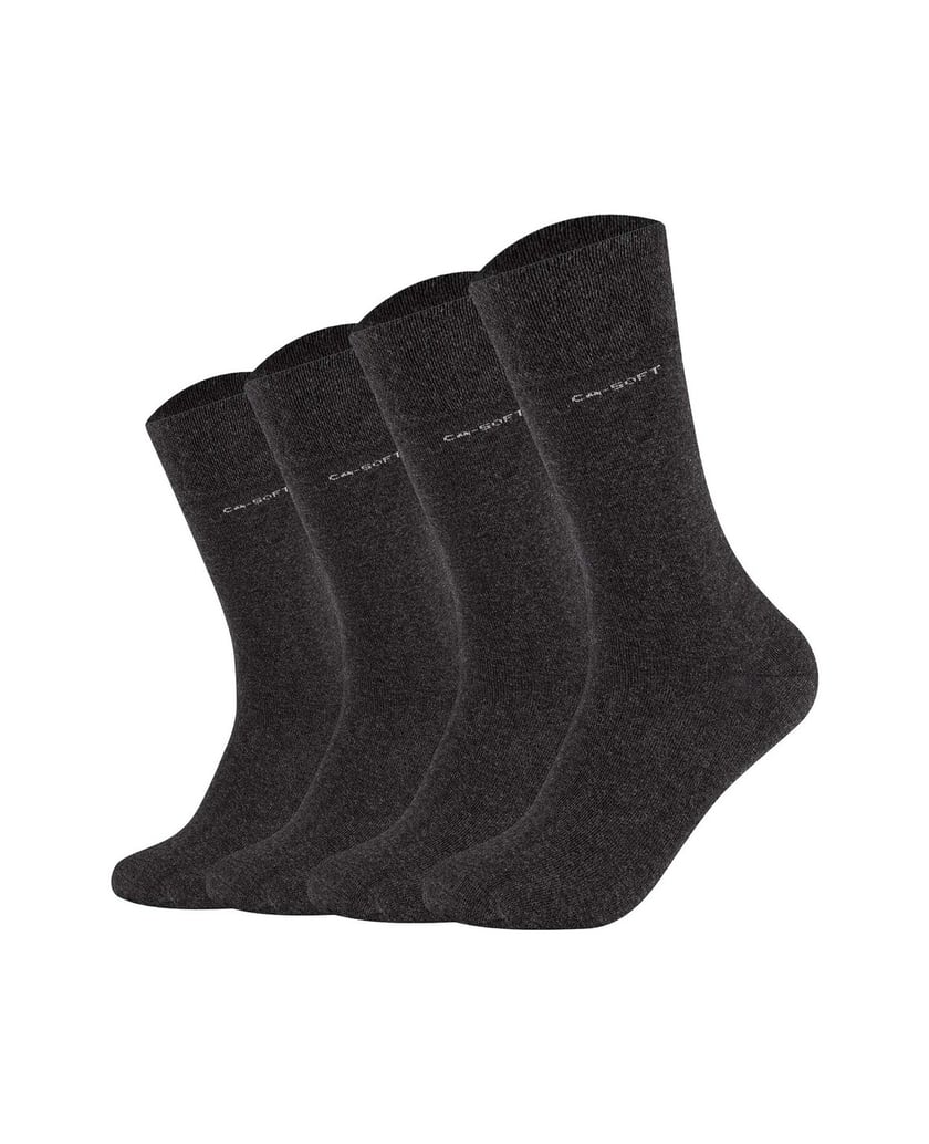 Camano-Unisex-Socken-4er-Pack-schwarz