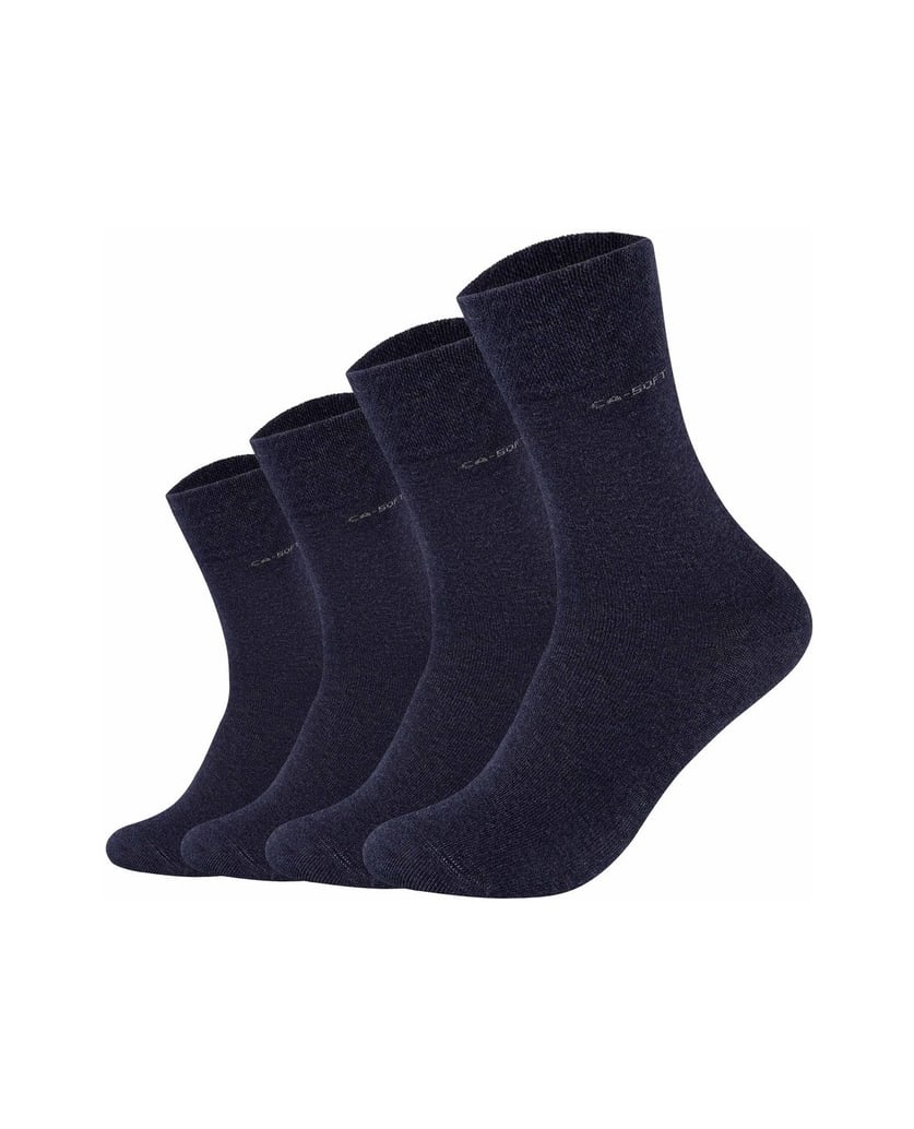 Camano-Unisex-Socken-4er-Pack-schwarz
