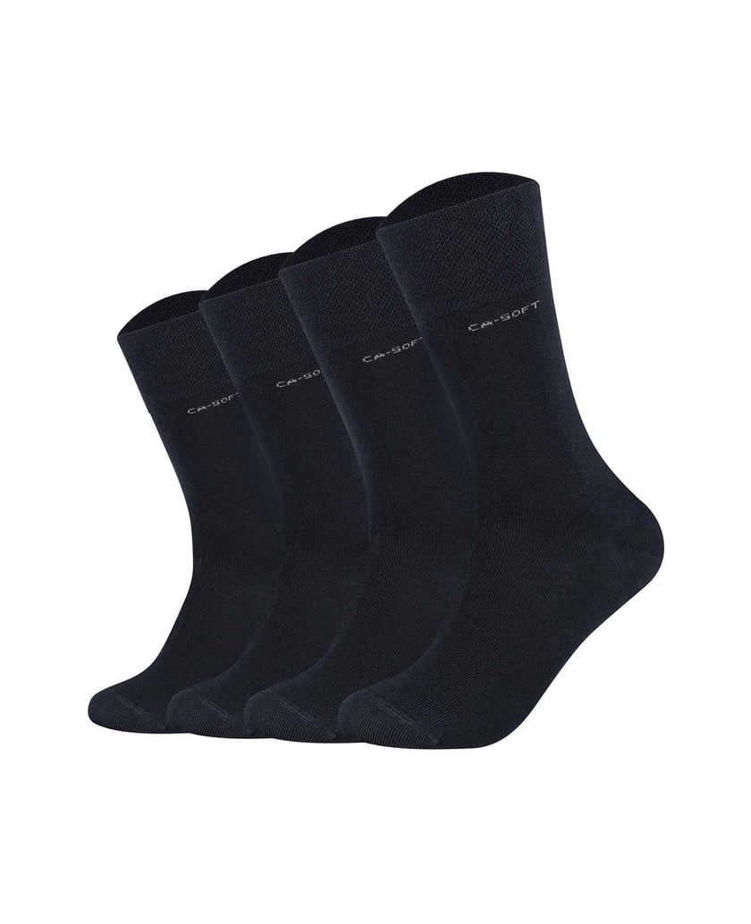 Camano-Unisex-Socken-4er-Pack-schwarz