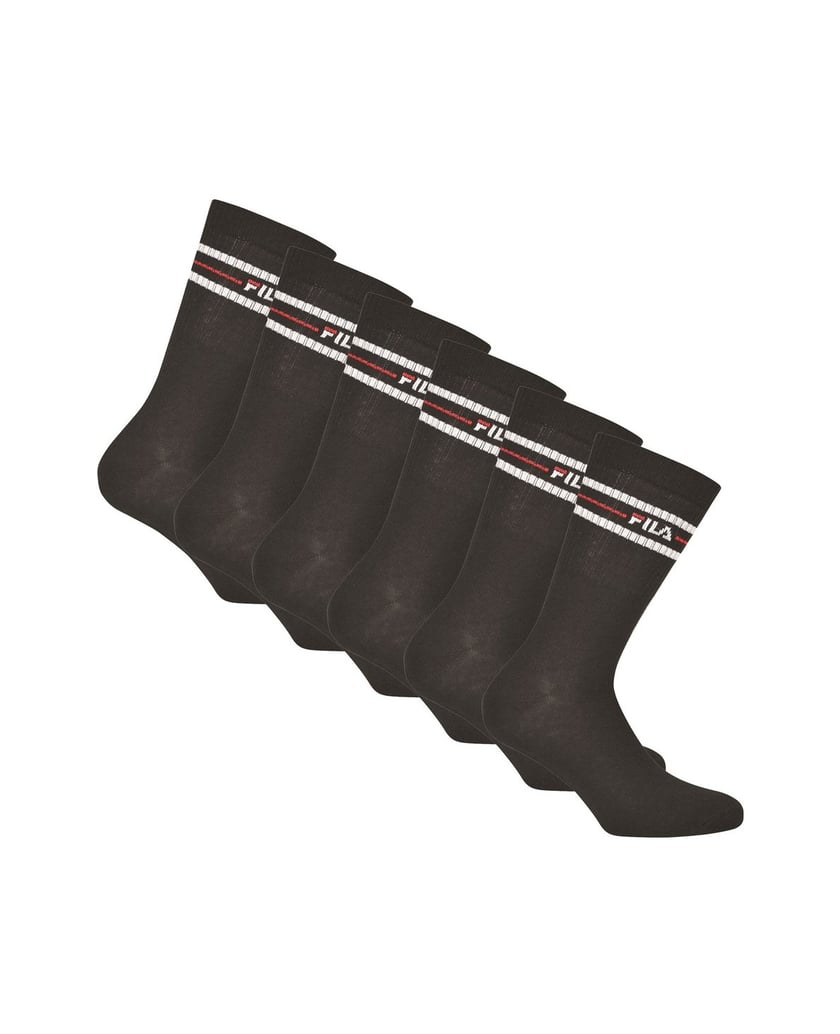 Fila-Unisex-Socken-6er-Pack-schwarz