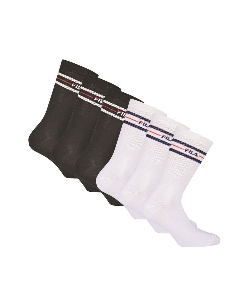 Fila-Unisex-Socken-6er-Pack-schwarz