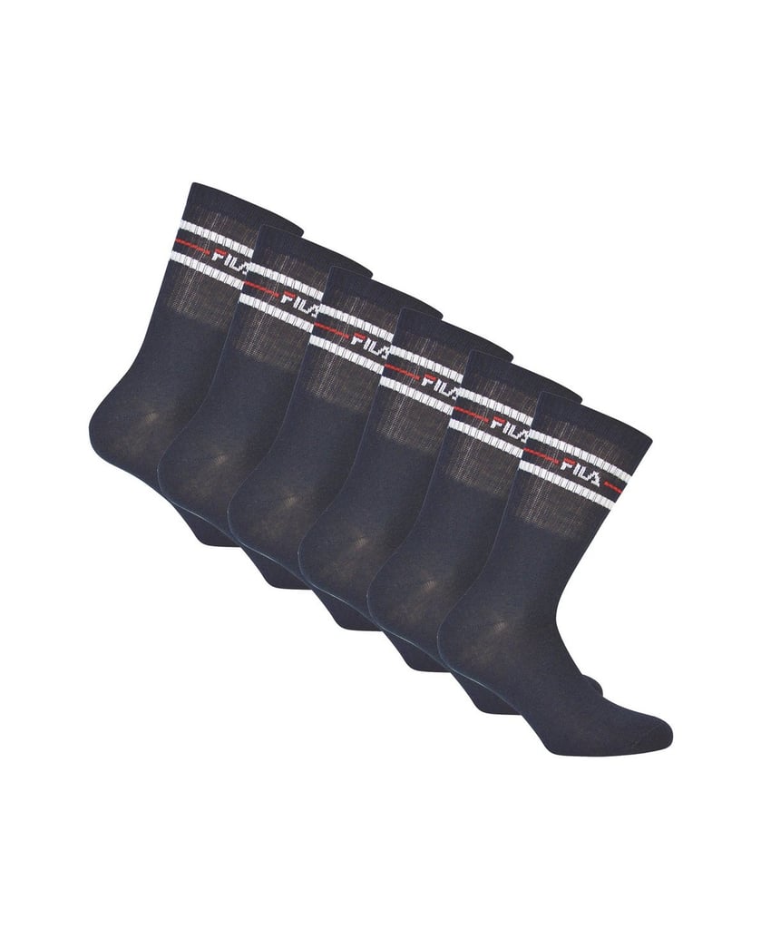 Fila-Unisex-Socken-6er-Pack-schwarz