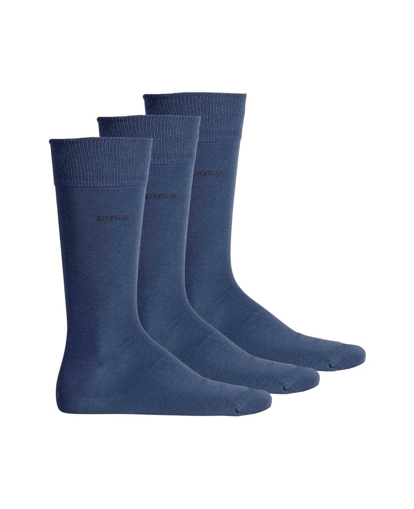 BOSS-Herren-Socken-3er-Pack-3P-RS-Uni-Colors-CC-blau