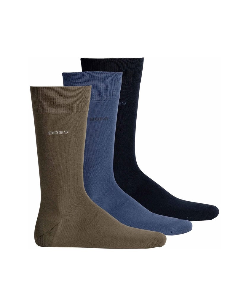 BOSS-Herren-Socken-3er-Pack-3P-RS-Uni-Colors-CC-blau