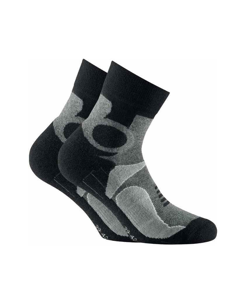 Rohner-basic-Unisex-Socken-2er-Pack-Trekking-Quarter-2-er-pack-grau