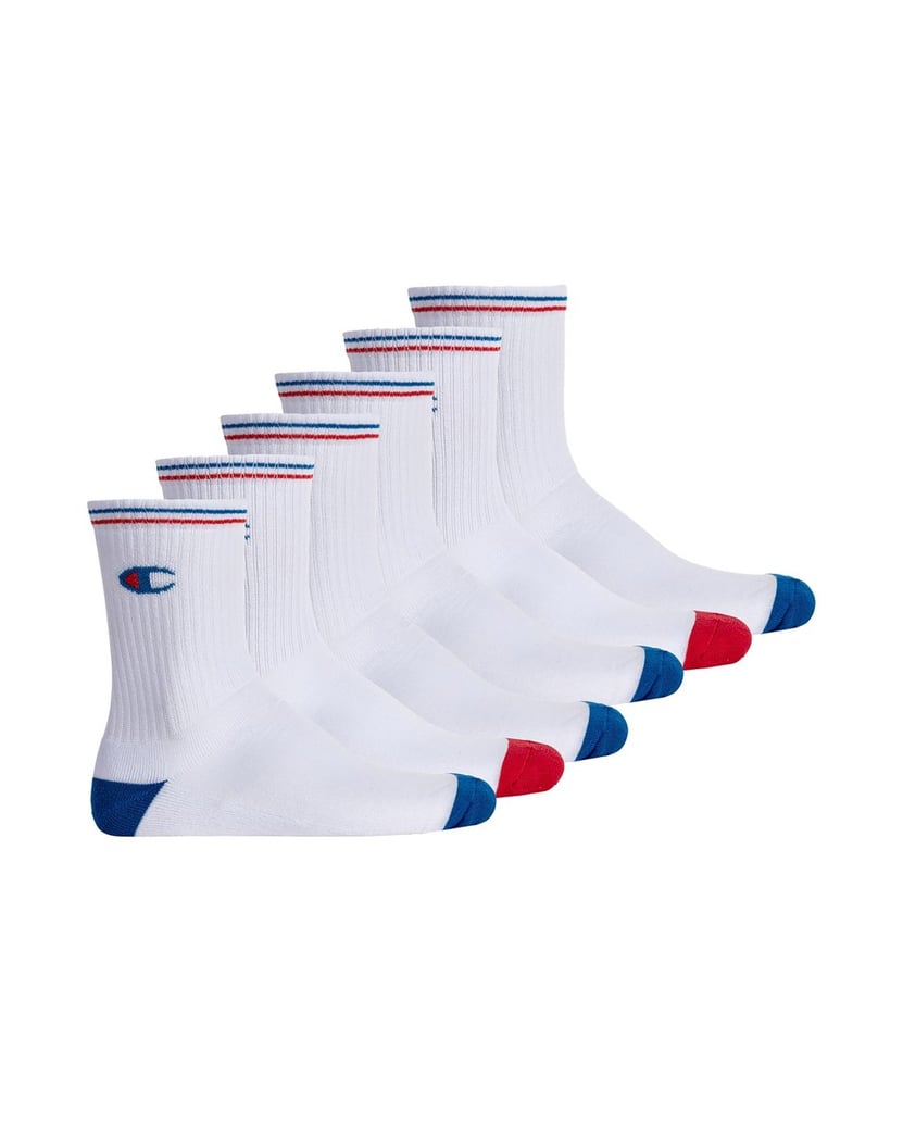 Champion-Unisex-Socken-6er-Pack-weiss