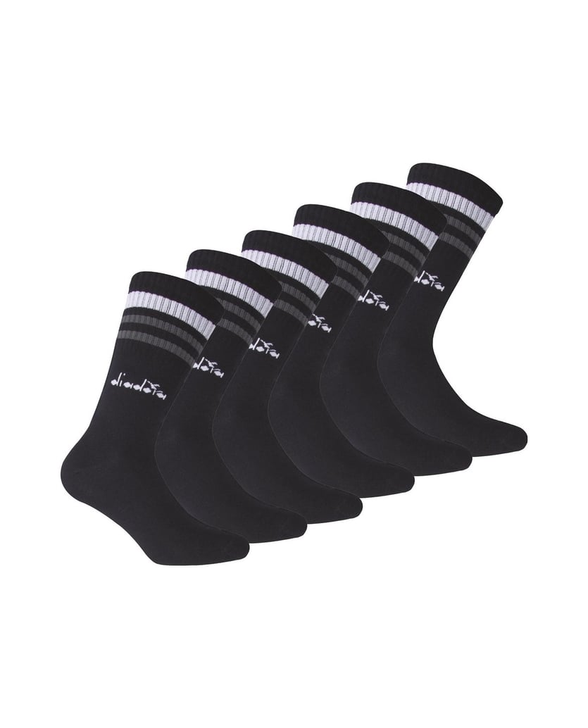 Diadora-Unisex-Socken-6er-Pack-schwarz