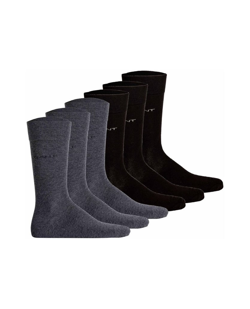 GANT-Herren-Socken-6er-Pack-schwarz