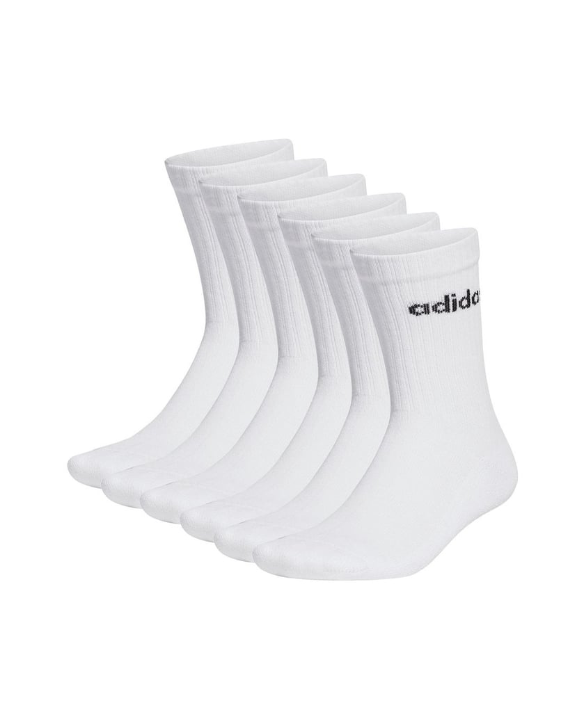 Adidas-Unisex-Socken-6er-Pack-Linear-Crew-Cushioned-schwarz