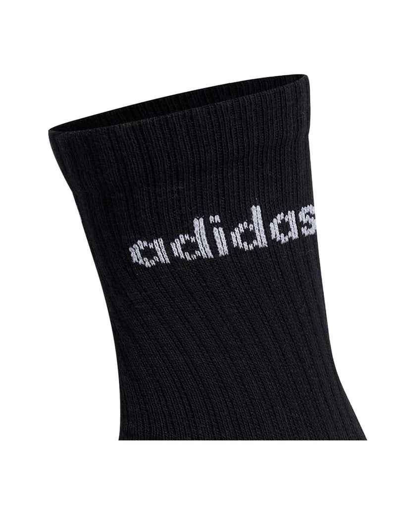 Adidas-Unisex-Socken-6er-Pack-Linear-Crew-Cushioned-schwarz