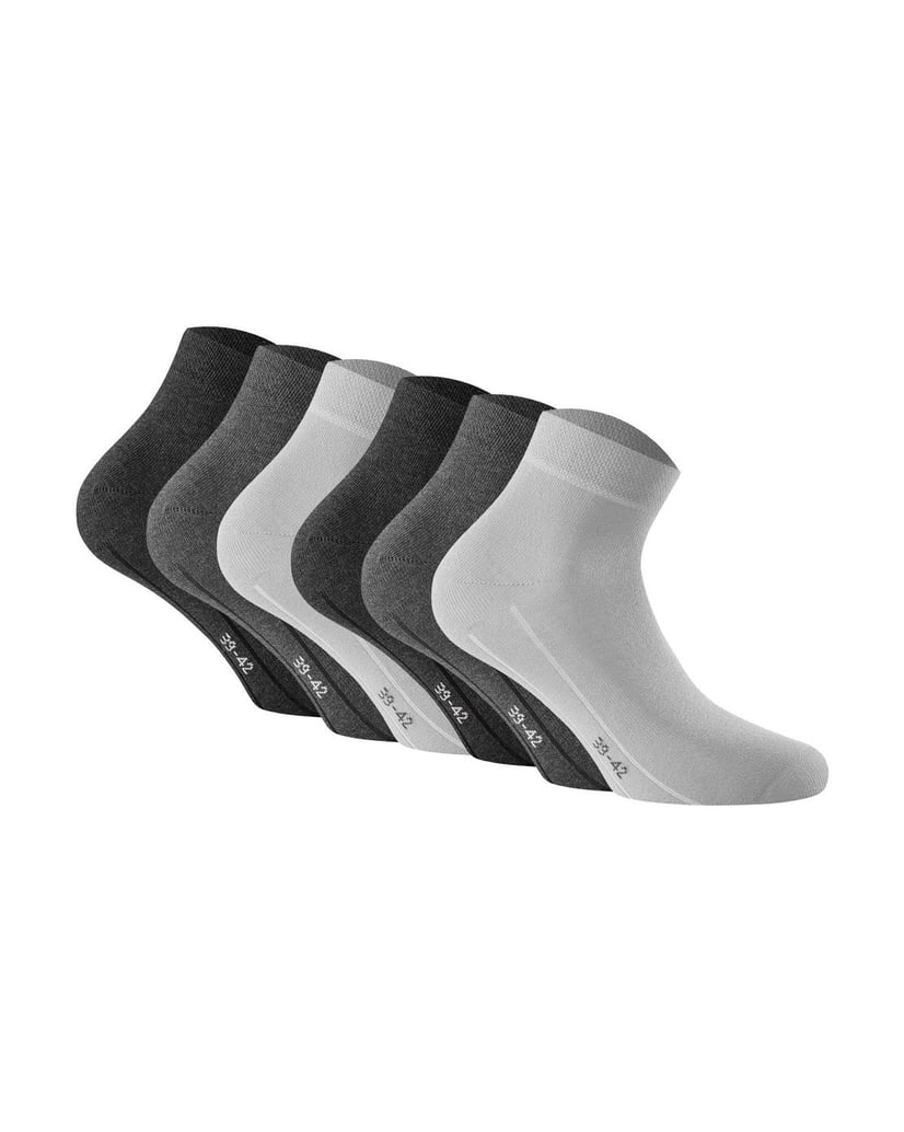 Rohner-basic-Unisex-Socken-6er-Pack-Sneaker-Plus-3er-Pack-schwarz