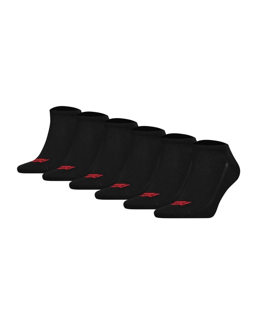 Levis-Unisex-Socken-6er-Pack-LEVIS-LOW-CUT-BATWING-LOGO-6P-RECYCLED-CO-schwarz