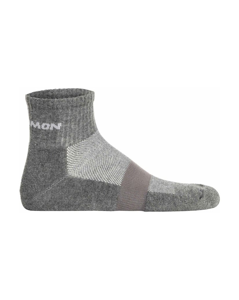 Salomon-Unisex-Socken-2er-Pack-EVASION-ANKLE-2P-grau