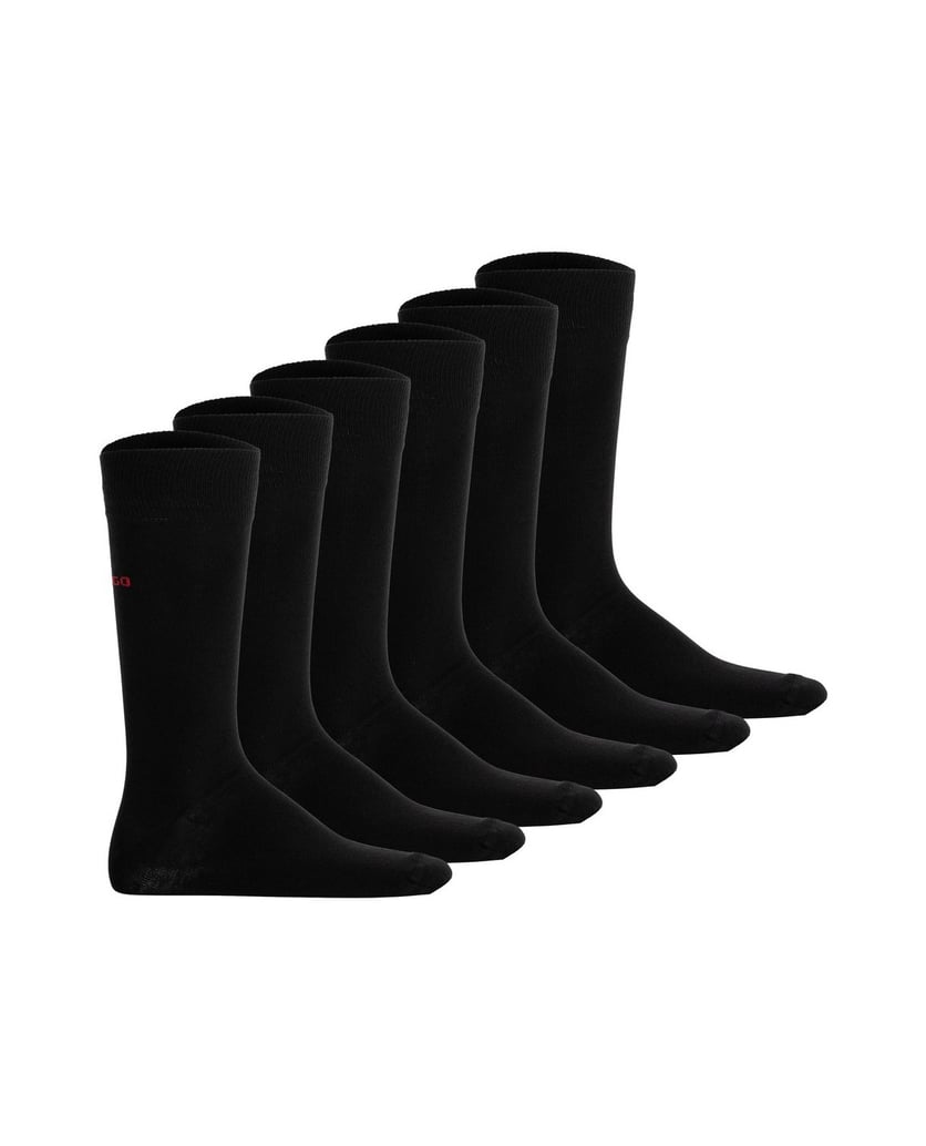 HUGO-Unisex-Socken-6er-Pack-3P-RS-UNI-CC-schwarz