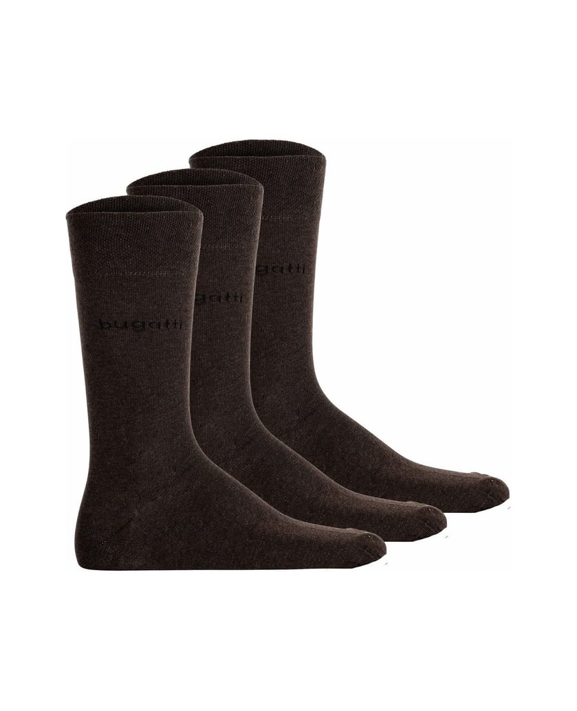 BUGATTI-Herren-Socken-3er-Pack-braun