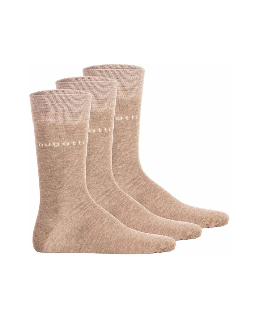 BUGATTI-Herren-Socken-3er-Pack-beige