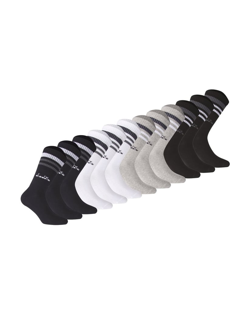 Diadora-Unisex-Socken-12er-Pack-schwarz