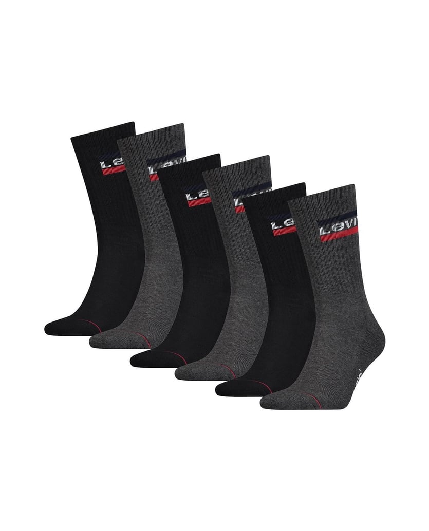Levis-Unisex-Socken-6er-Pack-blau